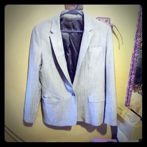 Banana Republic heather gray Blazer size 8